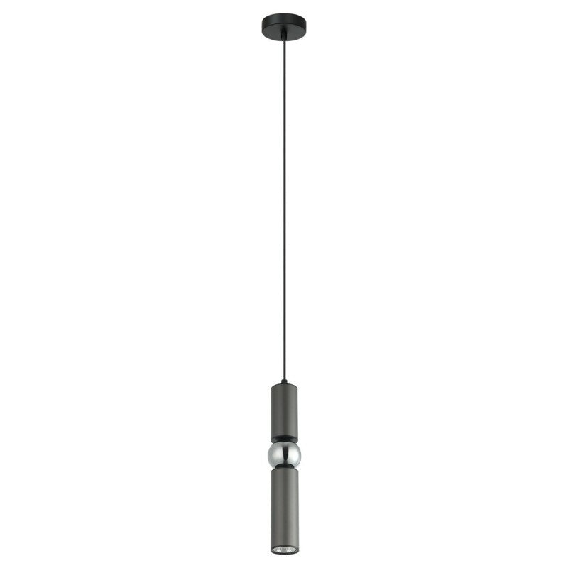 Lampa wisząca ISIDORA śr. 10cm GU10 | szary