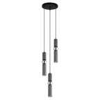 Lampa wisząca ISIDORA śr. 26cm 3xGU10 | szary