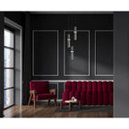 Lampa wisząca ISIDORA śr. 26cm 3xGU10 | szary