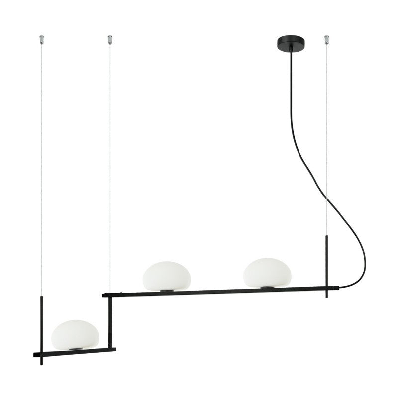 Lampa wisząca Italux Kernio PND-357783-BK+W