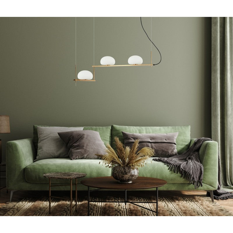 Lampa wisząca Italux Kernio PND-357783-BRO+W