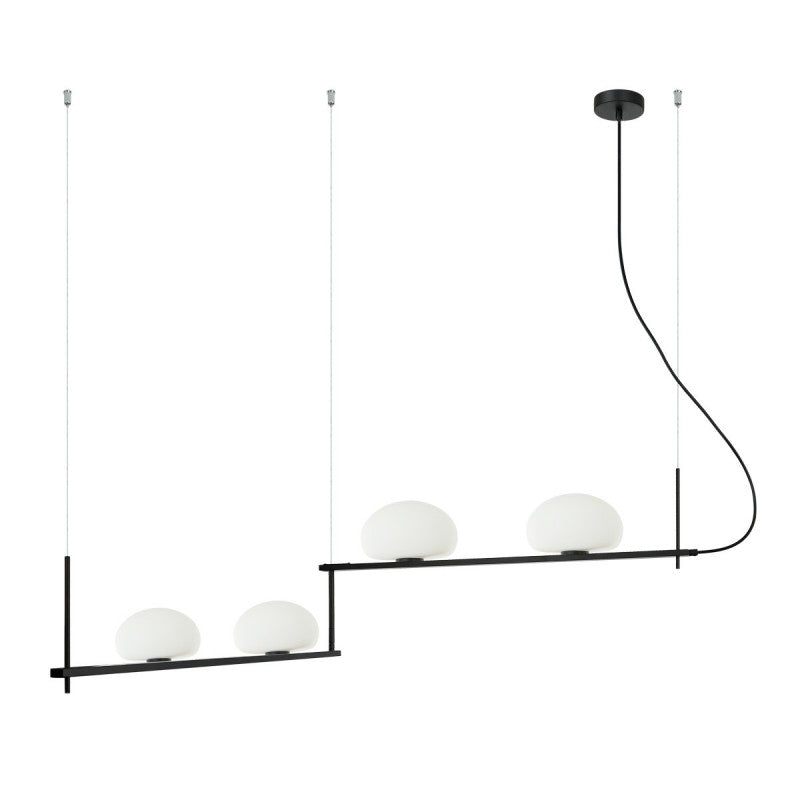 Lampa wisząca Italux Kernio PND-357784-BK+W