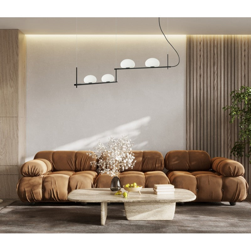 Lampa wisząca Italux Kernio PND-357784-BK+W