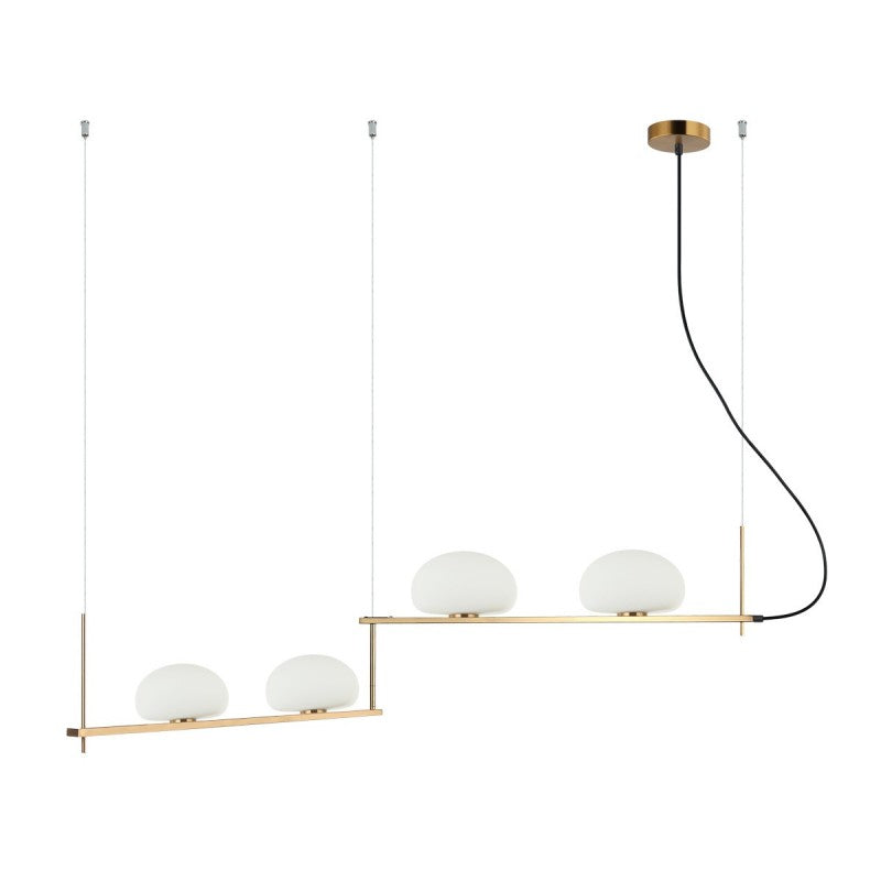 Lampa wisząca Italux Kernio PND-357784-BRO+W