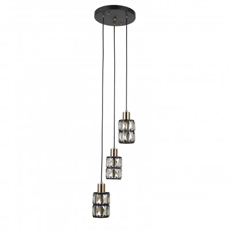 Lampa wisząca Italux Menfi PND-44236-3-BK-GD
