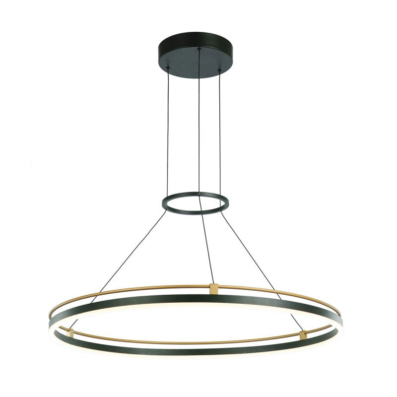 Lampa wisząca Italux Merlot PND-54638R-28W-3K-BK-GD