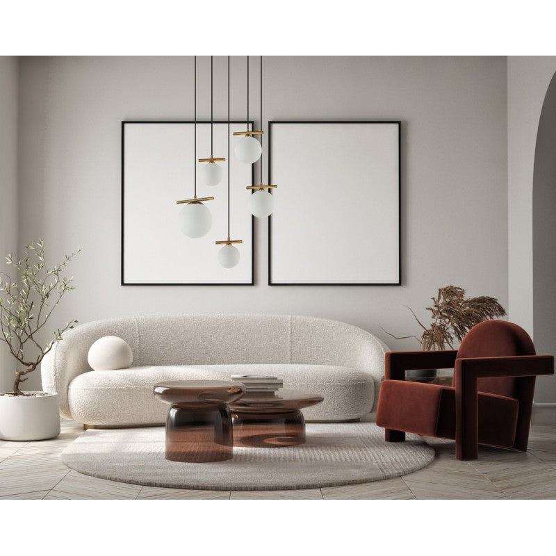 Lampa wisząca Italux Merseta PND-463325A-BRO+W