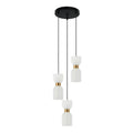 Lampa wisząca Italux Monza PND-57602-3-BK+BRO
