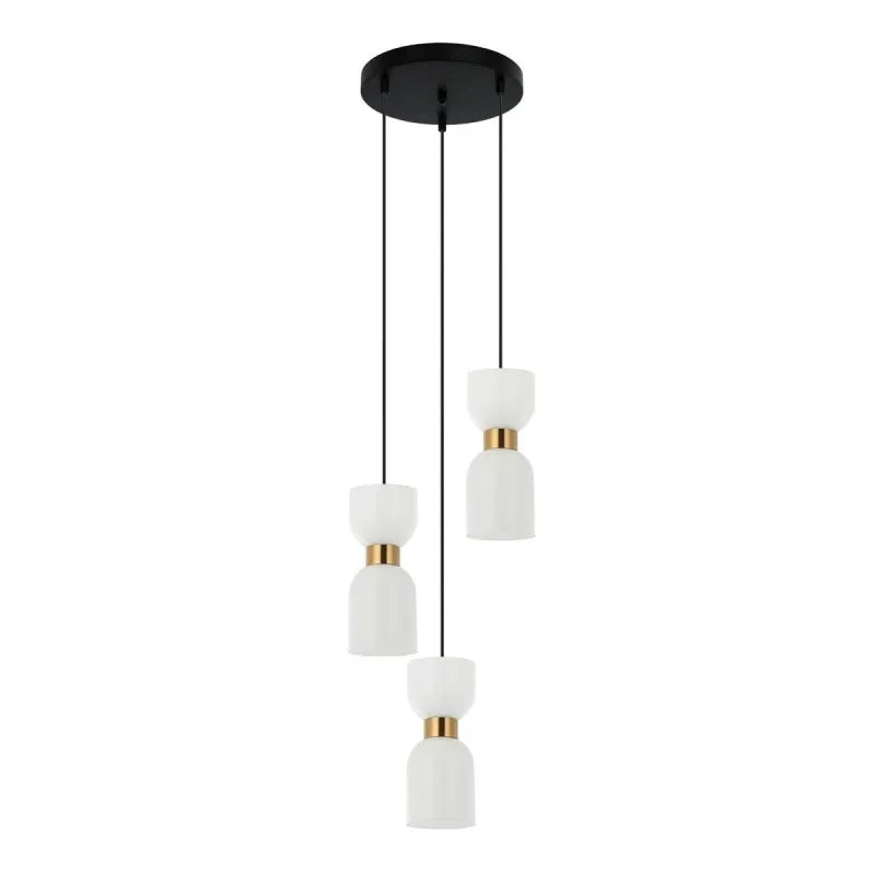 Lampa wisząca Italux Monza PND-57602-3-BK+BRO