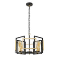 Lampa wisząca Italux Primero PND-44003-4-BK-GD