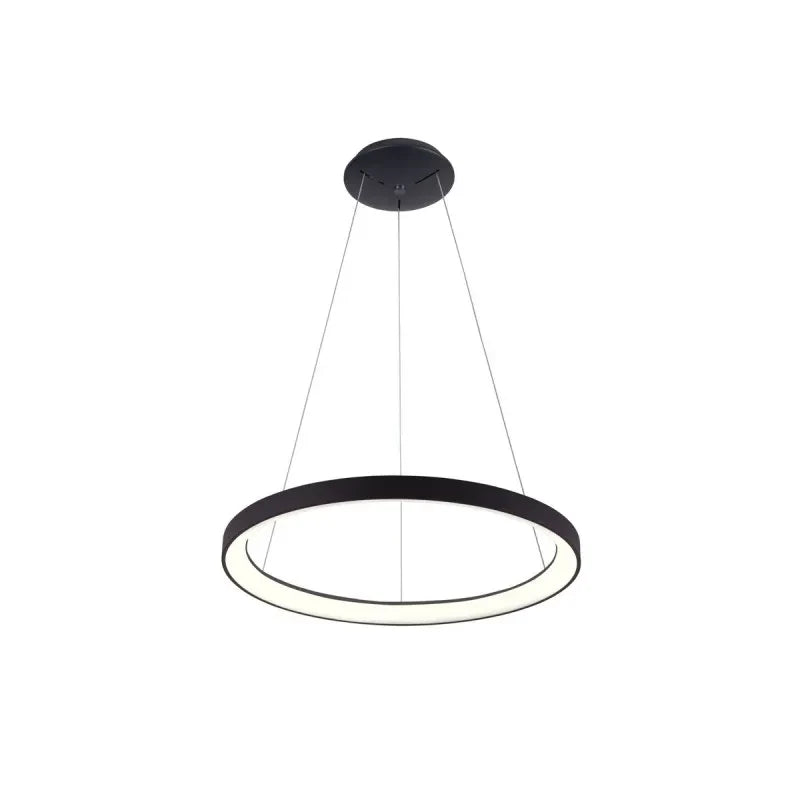 Lampa wisząca Italux Vico 48cm 38W LED barwa zmienna (CCT) | czarny