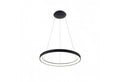 Lampa wisząca Italux Vico 58cm 48W LED barwa zmienna (CCT) | czarny