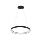 Lampa wisząca Italux Vico 58cm 48W LED barwa zmienna (CCT) | czarny
