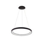 Lampa wisząca Italux Vico 58cm 48W LED barwa zmienna (CCT) | czarny