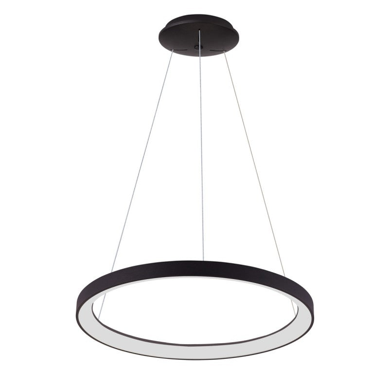 Lampa wisząca Italux Vico 78cm 60W LED barwa zmienna (CCT) | czarny