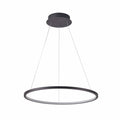 Lampa wisząca Italux Vinola 80cm 48W LED barwa zmienna | czarny