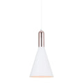 Lampa wisząca KHALEO śr. 19cm E27 | biały/miedziany