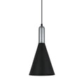 Lampa wisząca KHALEO śr. 19cm E27 | czarny/chrom