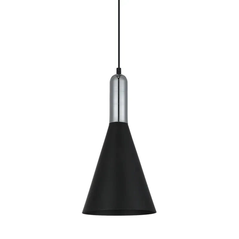Lampa wisząca KHALEO śr. 19cm E27 | czarny/chrom