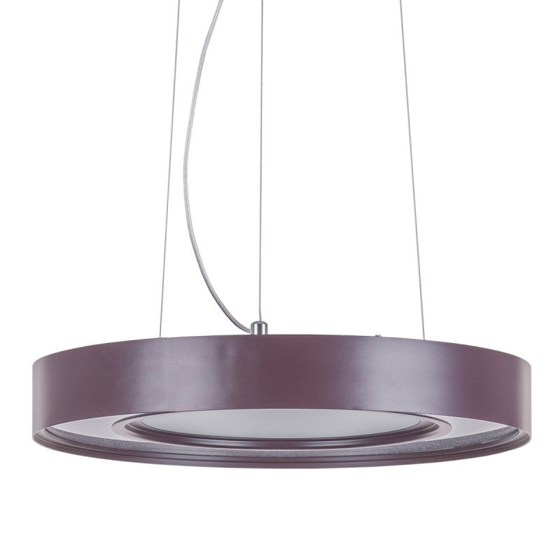 Lampa wisząca Karpo 40cm 24W LED barwa ciepła 3000K | brązowy