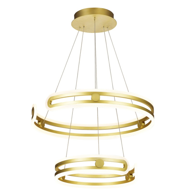 Lampa wisząca Kiara 60cm 120W LED barwa ciepła 3000K | złoty