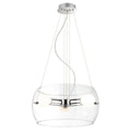 Lampa wisząca LEMIO śr. 37.5cm 3xE27 | chrom/transparentny