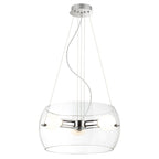 Lampa wisząca LEMIO śr. 37.5cm 3xE27 | chrom/transparentny