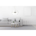 Lampa wisząca LEMIO śr. 37.5cm 3xE27 | chrom/transparentny