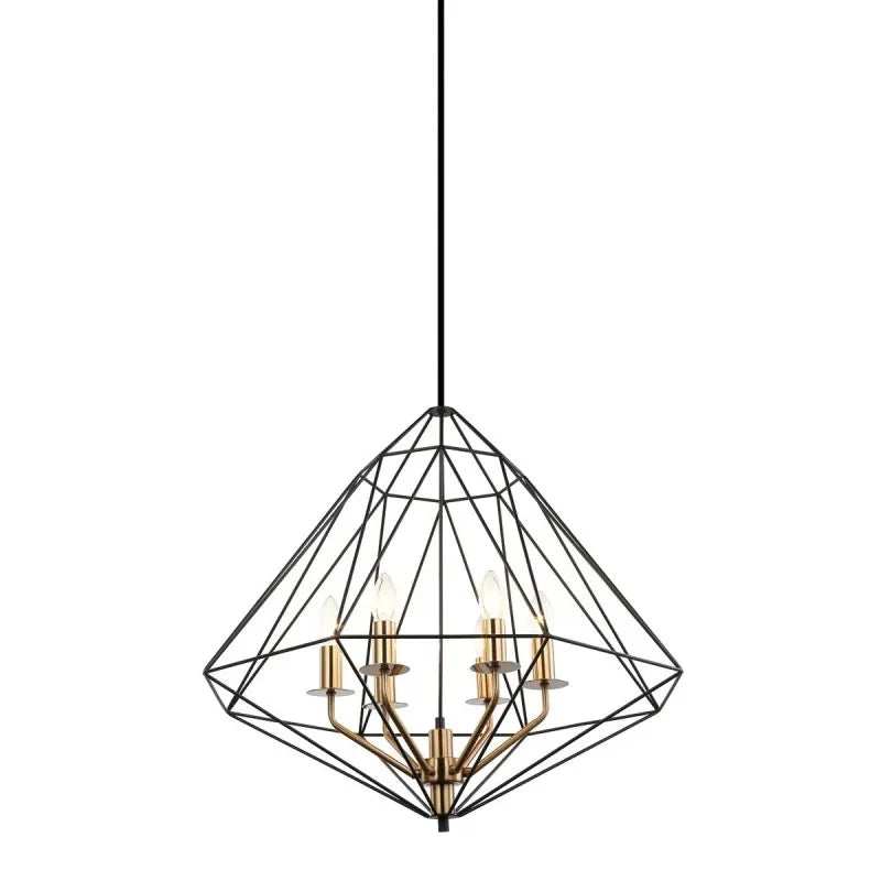 Lampa wisząca LOFT Maresmo dł. 65cm E14 | czarna