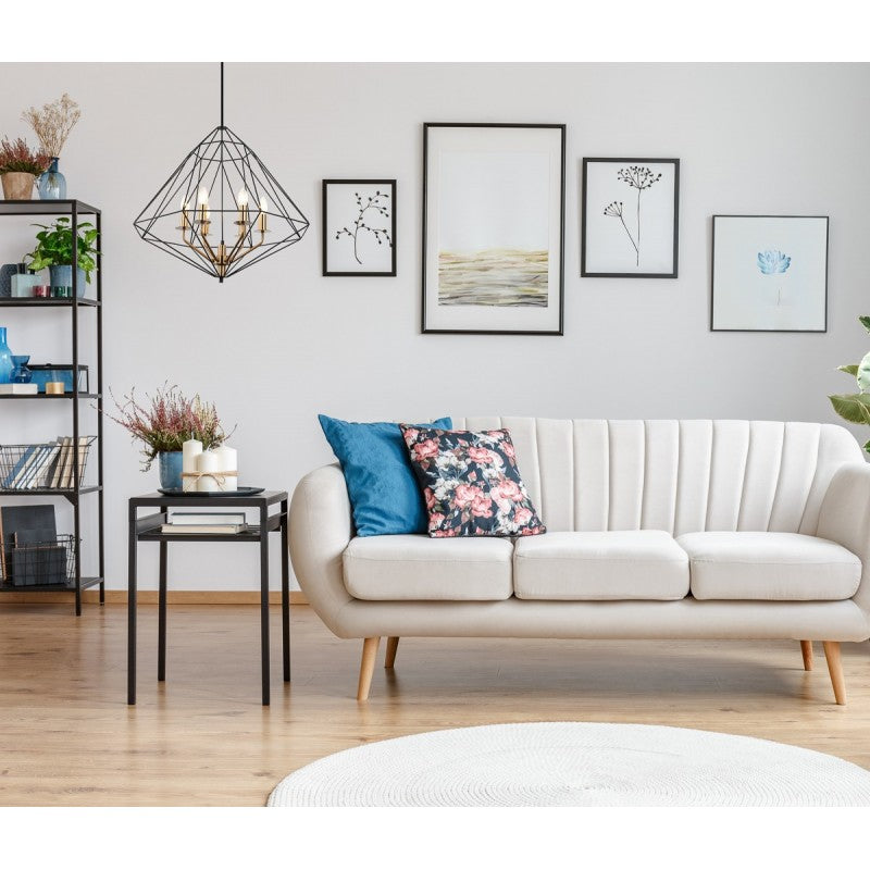 Lampa wisząca LOFT Maresmo dł. 65cm E14 | czarna