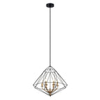Lampa wisząca LOFT Maresmo dł. 65cm E14 | czarna