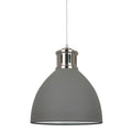 Lampa wisząca LOLA śr. 30cm E27 | szary/nikiel satynowany
