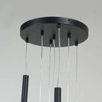 Lampa wisząca LUNGO, czarna, 7x5W G9
