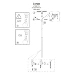 Lampa wisząca LUNGO, złota, 1x5W G9