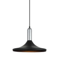 Lampa wisząca LUSTY śr. 36cm E27 | czarny/chrom
