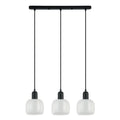 Lampa wisząca Lamezia dł. 20cm 3xE27 | czarny