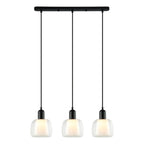 Lampa wisząca Lamezia dł. 20cm 3xE27 | czarny