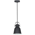 Lampa wisząca Lavare śr. 16cm E27 | czarny/biały