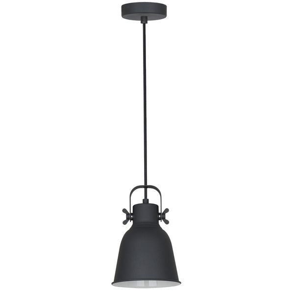 Lampa wisząca Lavare śr. 16cm E27 | czarny/biały