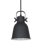 Lampa wisząca Lavare śr. 16cm E27 | czarny/biały