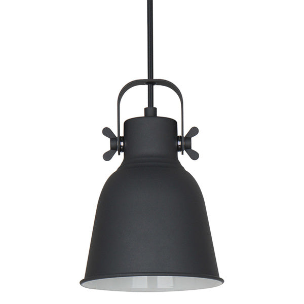 Lampa wisząca Lavare śr. 16cm E27 | czarny/biały
