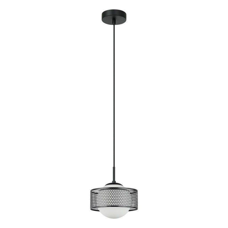 Lampa wisząca Lomica śr. 20cm E27 | czarny