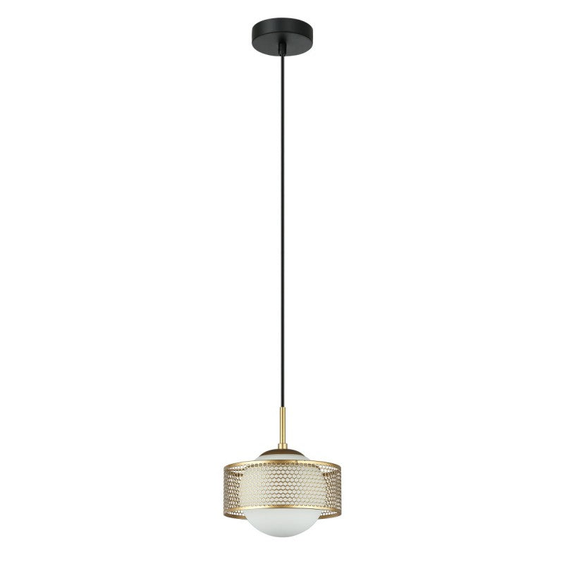 Lampa wisząca Lomica śr. 20cm E27 | czarny