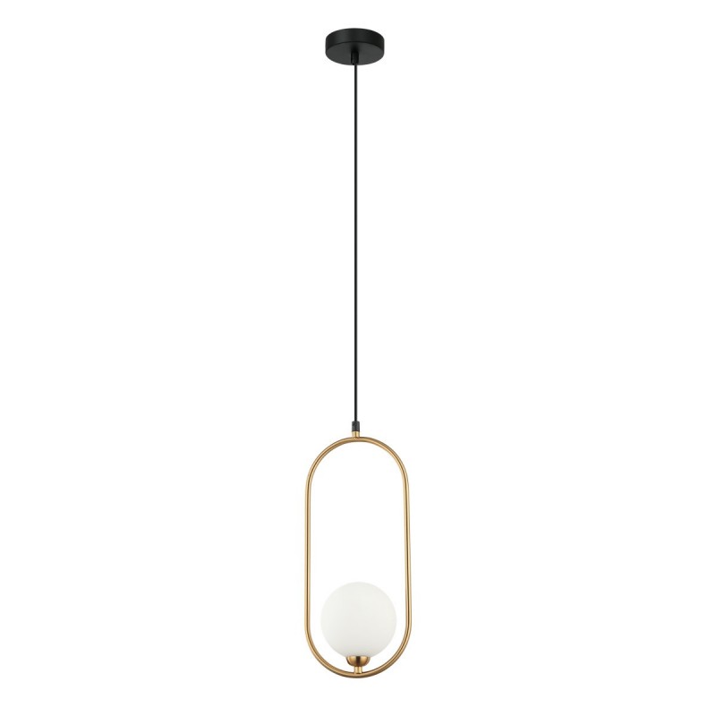 Lampa wisząca Lupus dł. 17cm G9 | brąz antyczny