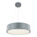 Lampa wisząca MALAGA, szara, 24W LED, barwa ciepła 3000K