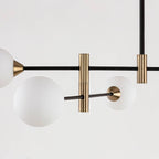 Lampa wisząca MARINO dł. 84cm 4xG9 | mosiądz