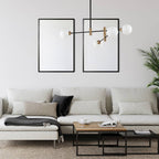 Lampa wisząca MARINO dł. 84cm 4xG9 | mosiądz