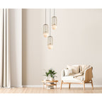 Lampa wisząca MATTY śr. 30cm 3xE27 | złoty