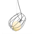Lampa wisząca MELISA śr. 23cm E27 | złoty/biały