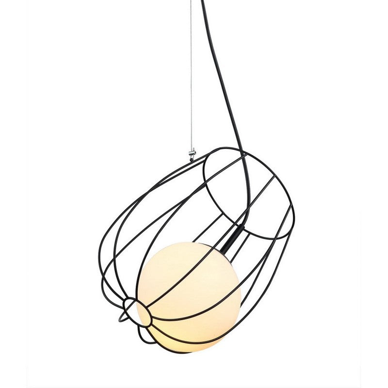 Lampa wisząca MELISA śr. 23cm E27 | złoty/biały
